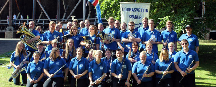 Lúðrasveitin Svanur spilar tölvuleikjatónlist í Hörpu