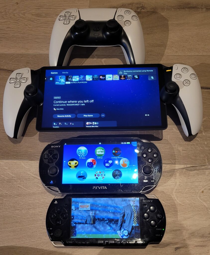 PSP, PS Vita, PS Portal og DualSense